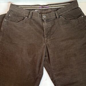 Hiltl trouser olive green men’s corduroy 5-pocket pants 36x34 98% cotton